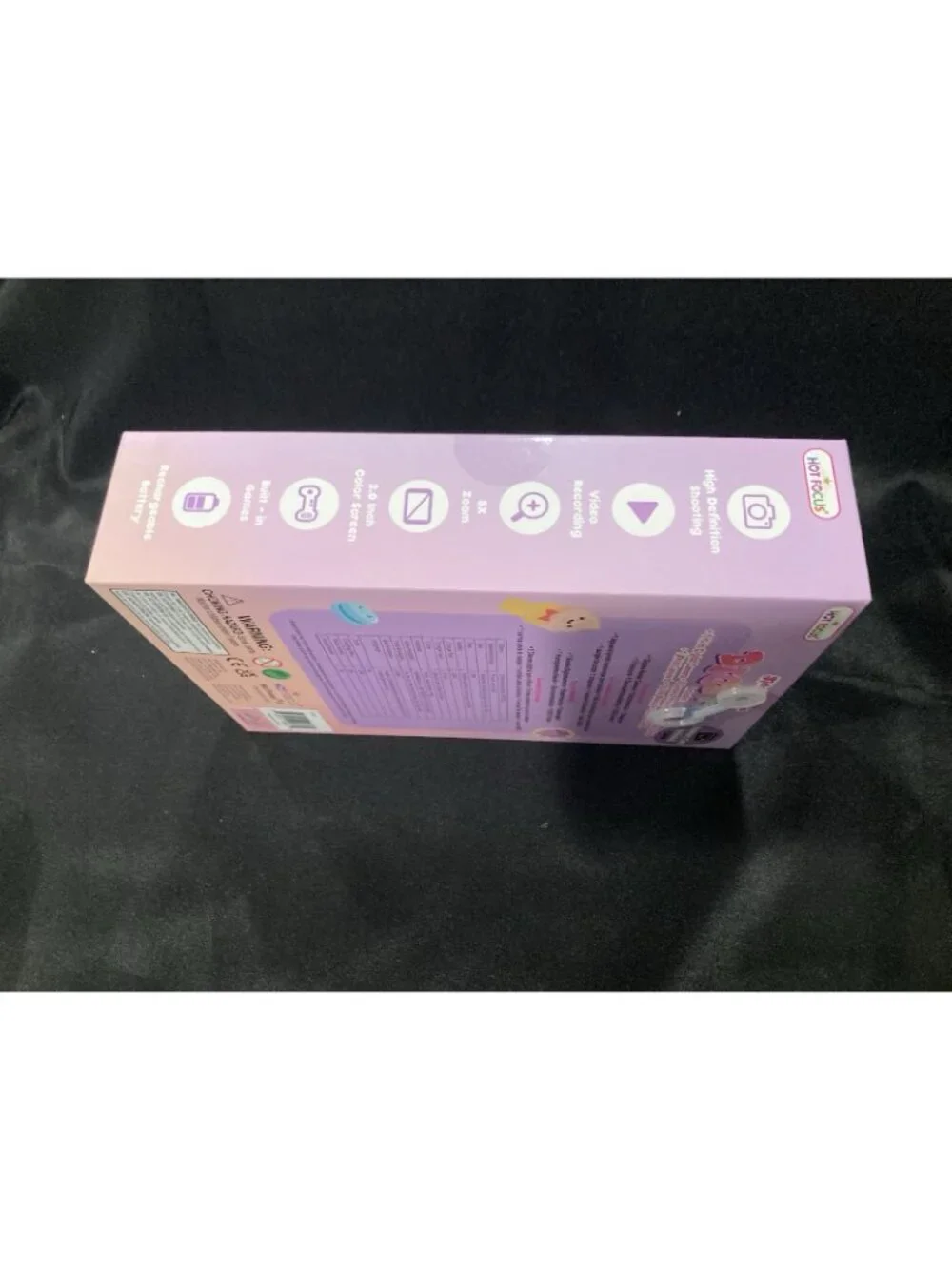 Hot Focus Kids Digital Camera Digi Fun Purple w Strap 128MB